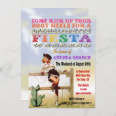 Invitations du week-end de la fête de la fille de (Devant / Derrière)