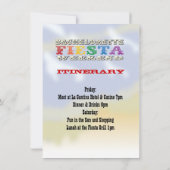 Invitations du week-end de la fête de la fille de  (Dos)