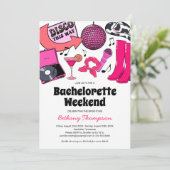 Invitations du week-end Disco Cowgirl (Debout devant)