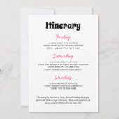 Invitations du week-end Disco Cowgirl (Dos)