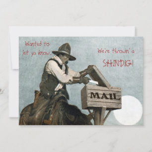 Invitations du Western/Cowboy Party
