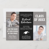 Invitations du Young Man's Graduation Party (Devant)