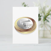 Invitations d'un euro pièce (Debout devant)