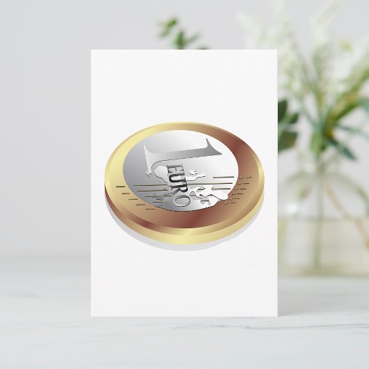 Invitations d'un euro pièce
