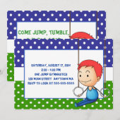 Invitations d'une chevelure rouges d'anniversaire (Devant / Derrière)