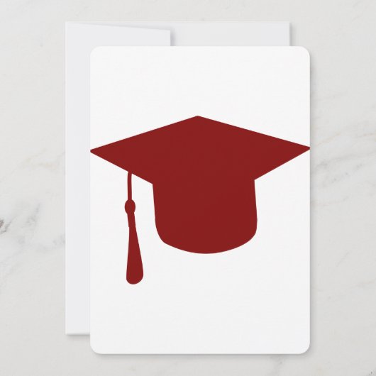 Invitations d'une partie de diplôme simple (Dos)