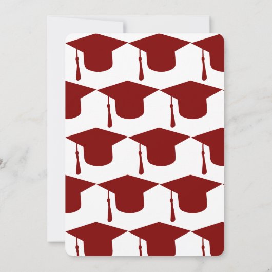 Invitations d'une partie de diplôme simple (Dos)