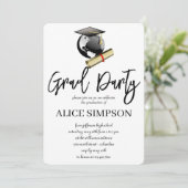 Invitations d'une partie de diplôme simple (Debout devant)