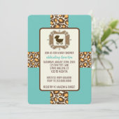 Invitations d'une partie de révélation de baby sho (Debout devant)