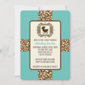 Invitations d'une partie de révélation de baby sho (Devant)