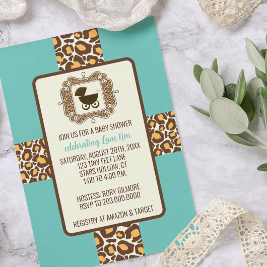 Invitations d'une partie de révélation de baby sho