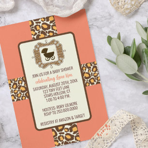 Invitations d'une partie de révélation de baby sho