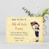 Invitations édifiables patriotiques pour la fête d (Debout devant)