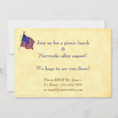 Invitations édifiables patriotiques pour la fête d (Dos)