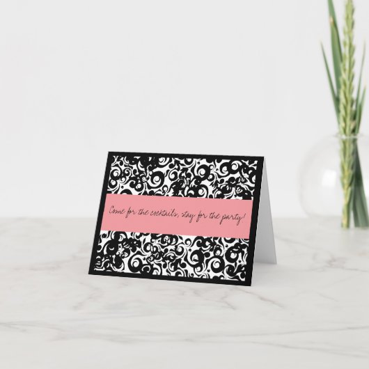 Invitations editable de cocktail (Devant)