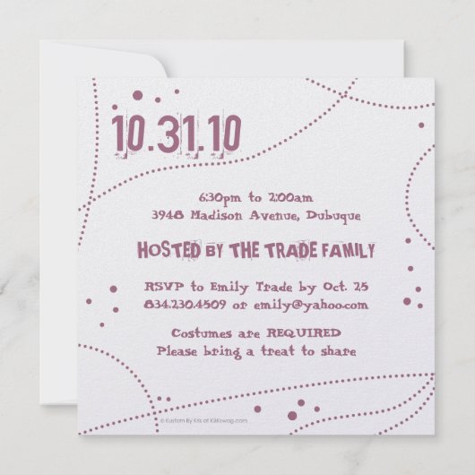 Invitations Eek Halloween (Dos)
