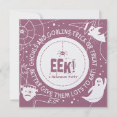 Invitations Eek Halloween (Devant)
