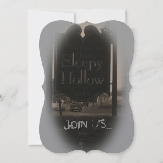 Invitations éffrayant Sleepy Hollow 5" x 7" (Devant)