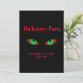 Invitations éffrayantes de la fête d'Halloween (Debout devant)