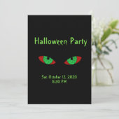 Invitations éffrayantes de la fête d'Halloween (Debout devant)