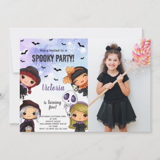 Invitations Éffrayantes personnalisables (Devant)