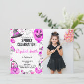 Invitations Éffrayantes personnalisables pour les  (Debout devant)