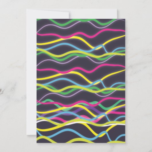 Invitations électriques couleur (Dos)