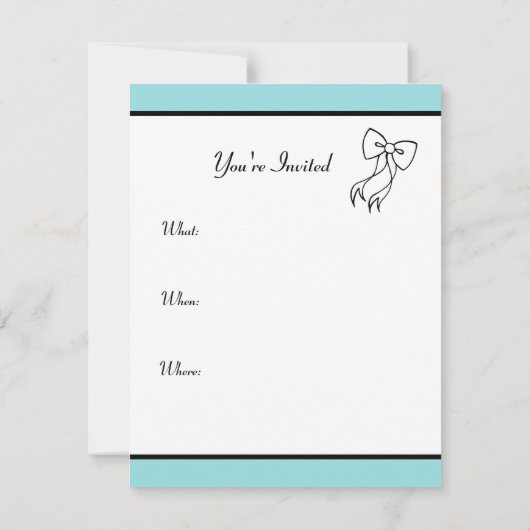 Invitations Elegant Bow (Dos)