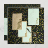 Invitations Elegant Peacock | CartesMariageIndienn (Devant / Derrière)