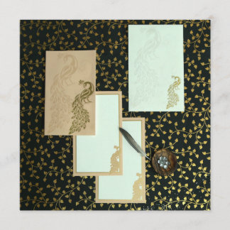 Invitations Elegant Peacock | CartesMariageIndienn
