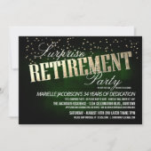 Invitations Elegant Surprise Retirement Party (Devant)