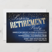 Invitations Elegant Surprise Retirement Party (Devant)