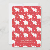 Invitations élégantes à la fête des fêtes des élép (Dos)