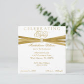 Invitations élégantes à la fête du 80e anniversair (Debout devant)