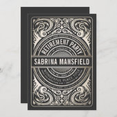 Invitations élégantes à la retraite BBQ (Devant / Derrière)