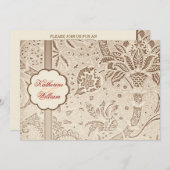 invitations élégantes à une partie de fifififififi (Devant / Derrière)