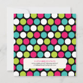 Invitations élégantes de baby shower de à petits (Dos)