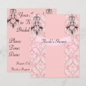 Invitations élégantes de BÉBÉ OU de wedding shower (Devant / Derrière)