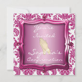 INVITATIONS ÉLÉGANTES DE CONFIRMATION DE FILLES (Devant)