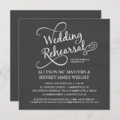 Invitations élégantes de dîner de répétition de (Devant / Derrière)