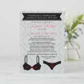 Invitations élégantes de douche à lingerie (Debout devant)