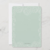 Invitations Élégantes de douche nuptiale fleurie W (Dos)