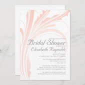 Invitations Élégantes de douche nuptiale florissan (Devant / Derrière)