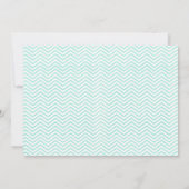 Invitations Elégantes de douche nuptiale Zigzag (Dos)