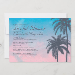 Invitations Élégantes de douches nuptiales de palm