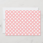 Invitations Élégantes de douches nuptiales Polka D (Dos)