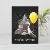 Invitations élégantes de fête d'anniversaire de (Debout devant)