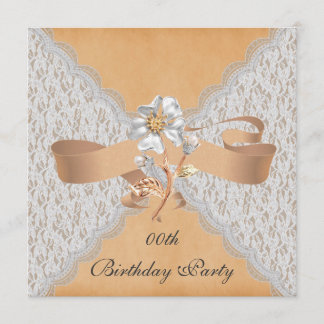 Invitations élégantes de fête d'anniversaire de