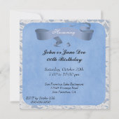 Invitations élégantes de fête d'anniversaire de (Dos)