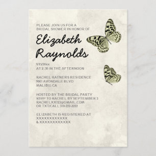 Invitations élégantes de Fête de la mariée de